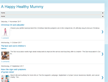 Tablet Screenshot of ahappyhealthymummy.com